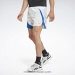 رجال أبيض شورتات الركض Reebok 0NZ0F1290
