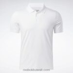 رجال أبيض قميص بولو جاهز للتمارين الرياضية Reebok 0NZ0F1233 - Image 7
