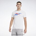 رجال أبيض / ناقلات الأحمر / ناقلات الأزرق سلسلة الرسم ناقلات تي شيرت Reebok 0NZ0F1185