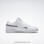 رجال أبيض ftwr / الكوبالت الكلاسيكي / بورجوندي الكلاسيكي حذاء كلوب سي 85 نباتي Reebok 0NZ0F1215 - Image 2