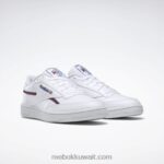 رجال أبيض ftwr / الكوبالت الكلاسيكي / بورجوندي الكلاسيكي حذاء كلوب سي 85 نباتي Reebok 0NZ0F1215 - Image 3
