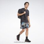 رجال أسود / أزرق متجه شورت قوة 3.0 Reebok 0NZ0F1270 - Image 2