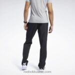 رجال أسود أساسيات التدريب سروال محبوك غير مُبطن Reebok 0NZ0F1065 - Image 4