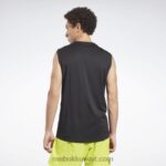رجال أسود أكتيفشيل بلا أكمام تي شيرت Reebok 0NZ0F1272 - Image 3