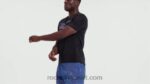 رجال أسود أكتيفشيل تي شيرت رياضي برسومات Reebok 0NZ0F1263 - Image 2
