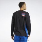 رجال أسود الرد على أي قميص طويل الأكمام Reebok 0NZ0F1264 - Image 3