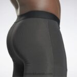 رجال أسود الليل الجوارب ضغط جاهزة تجريب Reebok 0NZ0F1187 - Image 5