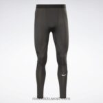رجال أسود الليل الجوارب ضغط جاهزة تجريب Reebok 0NZ0F1187 - Image 6