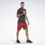 رجال أسود الليل تي شيرت مزيج جاهز للتمارين الرياضية Reebok 0NZ0F1189 - Image 2