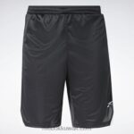 رجال أسود الليل شورت شبكي جاهز للتمارين الرياضية Reebok 0NZ0F1346 - Image 6