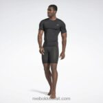 رجال أسود الليل ملخصات ضغط Reebok 0NZ0F1360 - Image 2