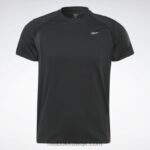 رجال أسود تشغيل تي شيرت سبيدويك Reebok 0NZ0F1279 - Image 6