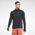 رجال أسود تشغيل ربع الرمز البريدي Reebok 0NZ0F1300