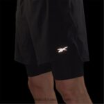 رجال أسود تشغيل شورتين في واحد Reebok 0NZ0F1169 - Image 7