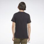 رجال أسود تي شيرت بشعار الماركة Reebok 0NZ0F1238 - Image 3