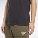 رجال أسود تي شيرت بشعار الماركة Reebok 0NZ0F1238 - Image 5