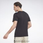 رجال أسود تي شيرت كلاسيكيات الهوية Reebok 0NZ0F1239 - Image 3
