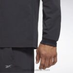 رجال أسود تي شيرت متوسط ​​الطول بأكمام طويلة من الدفء الحراري + الجرافين Reebok 0NZ0F1288 - Image 7