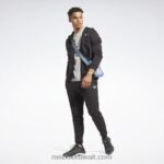 رجال أسود سترة بقلنسوة بسحاب كامل Reebok 0NZ0F1342 - Image 2