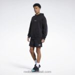 رجال أسود شورت شبكي لدوري المدينة Reebok 0NZ0F1287 - Image 2