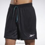 رجال أسود شورت شبكي لدوري المدينة Reebok 0NZ0F1287 - Image 6
