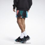 رجال أسود شورت شبكي لدوري المدينة Reebok 0NZ0F1287 - Image 8