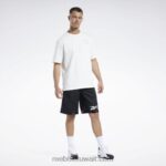 رجال أسود شورت شبكي لكرة السلة Reebok 0NZ0F1245 - Image 2