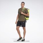 رجال أسود شورتات السرعة 2.0 Reebok 0NZ0F1296 - Image 2