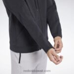 رجال أسود هودي بسحاب دريم بلند Reebok 0NZ0F1255 - Image 5