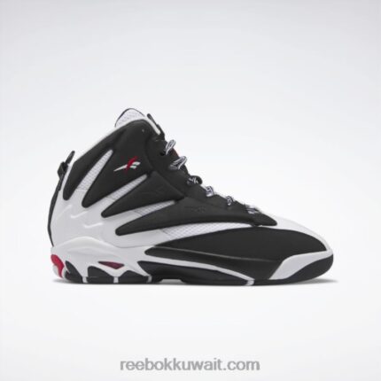 رجال الأساسية أسود / أبيض ftwr / أحمر متجه أحذية كرة السلة الانفجار Reebok 0NZ0F1339