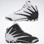 رجال الأساسية أسود / أبيض ftwr / أحمر متجه أحذية كرة السلة الانفجار Reebok 0NZ0F1339 - Image 9