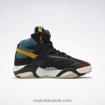 رجال الأسود الأساسي / السمور الداكن / الأزرق الفاخر ستريت فايتر شق عتاق احذية كرة السلة Reebok 0NZ0F1024 - Image 3