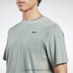 رجال الانسجام الأخضر أكتيفشيل رياضي تي شيرت Reebok 0NZ0F1208 - Image 4