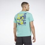 رجال البط البري شبه الكلاسيكي تي شيرت بطبعة ليز ميلز Reebok 0NZ0F1313 - Image 3