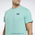رجال البط البري شبه الكلاسيكي تي شيرت بطبعة ليز ميلز Reebok 0NZ0F1313 - Image 5