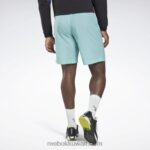 رجال البط البري شبه الكلاسيكي شورت منسوج خفيف الوزن من les mills Reebok 0NZ0F1298 - Image 3