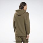 رجال الجيش الأخضر هودي بشعار الماركة كبير Reebok 0NZ0F1344 - Image 3