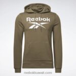 رجال الجيش الأخضر هودي بشعار الماركة كبير Reebok 0NZ0F1344 - Image 6