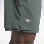 رجال الطباشير الأخضر السراويل شبكة lny Reebok 0NZ0F1196 - Image 6