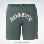 رجال الطباشير الأخضر السراويل شبكة lny Reebok 0NZ0F1196 - Image 7