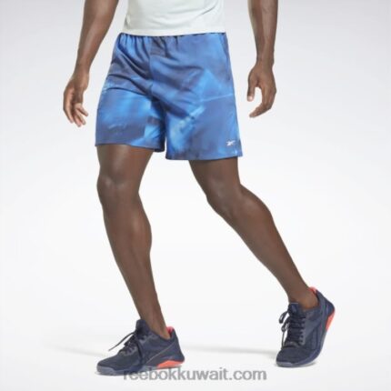 رجال الكوبالت الساطع أوستن كل انحاء السراويل المطبوعة Reebok 0NZ0F1343