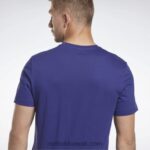 رجال جريئة الأرجواني تي شيرت بشعار الماركة Reebok 0NZ0F1348 - Image 6