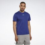 رجال جريئة الأرجواني تي شيرت مزيج جاهز للتمارين الرياضية Reebok 0NZ0F1235