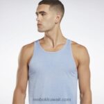 رجال جريئة الأرجواني ليه ميلز تانك توب صبغ طبيعي Reebok 0NZ0F1304 - Image 4