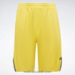 رجال دائما أصفر شورت شبكي جاهز للتمارين الرياضية Reebok 0NZ0F1358 - Image 6