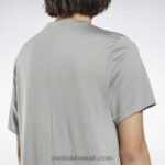 رجال رمادي نقي 3 تي شيرت مزيج جاهز للتمارين الرياضية Reebok 0NZ0F1229 - Image 5