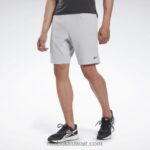 رجال رمادي نقي 3 شورت جاهز للتمارين الرياضية Reebok 0NZ0F1096