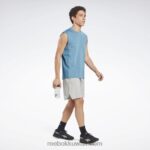 رجال فولاذي أزرق s23-r أكتيفشيل بلا أكمام تي شيرت Reebok 0NZ0F1325 - Image 2