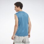 رجال فولاذي أزرق s23-r أكتيفشيل بلا أكمام تي شيرت Reebok 0NZ0F1325 - Image 3