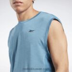 رجال فولاذي أزرق s23-r أكتيفشيل بلا أكمام تي شيرت Reebok 0NZ0F1325 - Image 5